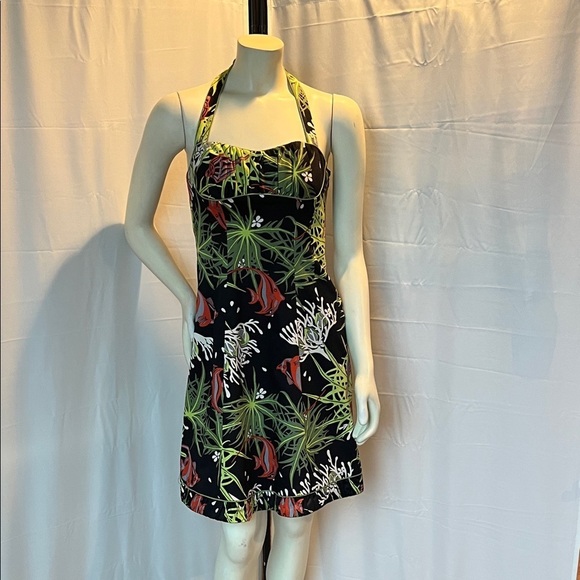 Nanette Lepore Dresses & Skirts - Nanette Lepore Retro Underwater Scene Halter/Strapless A-Line Dress